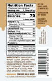 Sauce Bae Cookie Dough Raw Honey Nutrition Panel Label