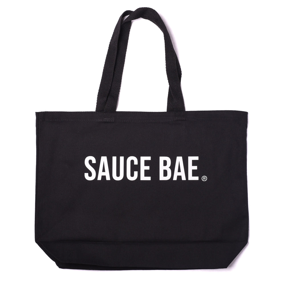 Black Jumbo Sauce Bae Hot Sauce Tote Bag