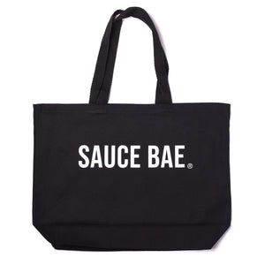 Black Jumbo Sauce Bae Hot Sauce Tote Bag