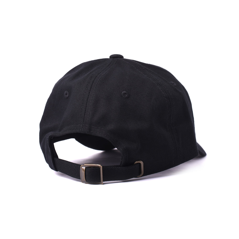 Sauce Bae dad hat in black, view of back of hat.