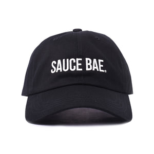Sauce Bae dad hat in black
