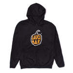 Sauce Bae Black hoodie with sauce bae pepper logo on front.