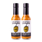 Sauce Bae SKinny Habanero Hot Sauce Made With Turmeric Low Sodium Vegan and gluten free featured on Hot Ones 2 pack bundle